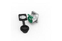 China Single Row Panel Mount Ethernet Socket Waterproof IP68 RJ45 Connector supplier