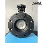 8 Inch Worm Gear Iron Steel High Perforamnce Double Eccentric Butterfly Water Valve for sale