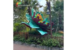 China Customized Weather Proof Fiberglass Flower For Theme Park supplier