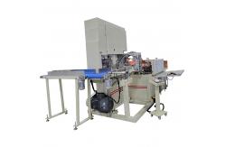 China Full automatic diameter 150-400mm maxi paper towel roll band saw cutting machine supplier