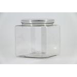 600ml 83.3cm Square Empty easy open Clear Pet Jars , transparent plastic jars for sale