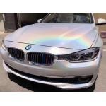 Temperature Resistant Adhesive Vinyl Car Wrap Laser White Sparkle Car Wrap 140gsm for sale