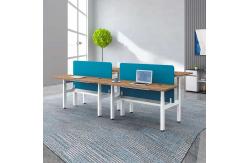 China 2 Person Adjustable Workstation Desk Electric Sit Stand Automatic Lifting supplier