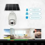 1080P 4MP 4G Solar Powered Security Camera IP PTZ With Battery for sale