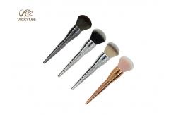China Silver Black Plastic Handle 6.1 Inch Beauty Brush Set supplier