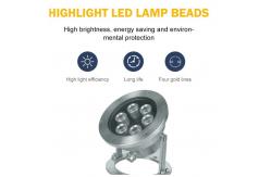 China 2700K 6 Watt Underwater LED Lights 120 Degree Beam Angle supplier