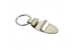 China Ellipse Personalized Bottle Opener Keychain Zinc Alloy Metal Engraved Keyring supplier