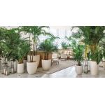 Waterproof Fiberglass Flower Pots Resin FRP Plant Pots For Decor for sale