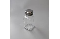 China 50ml square spice glass jar salt and pepper shaker bottle supplier