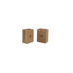 Doypack Stand Up Pouch Small Handmade Kraft Paper Bag Recycled With Handle for sale