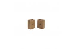 China Doypack Stand Up Pouch Small Handmade Kraft Paper Bag Recycled With Handle supplier
