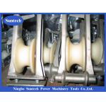 Transmission Line Crossarm Mounted Nylon Wheel Conductor Stringing Blocks for sale