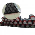 Conveyor Drum Slide Diamond Grooved Rubber Lagging On Pulleys for sale