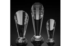 China spotlight crystal award/2d laser engraving crystal trophy/3d laser engraving blank crystal supplier