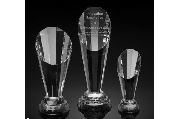 spotlight crystal award/2d laser engraving crystal trophy/3d laser engraving blank crystal
