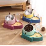 Automatic Cat Dry Food Dispenser ABS Raised Dog Bowls With Microchip