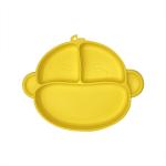 Customized Silicone Baby Tray Cartoon Monkey Shape BPA Free Suction Silicone Bowl for sale
