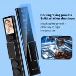 5000Mah Rechargeable Battery Face Door Lock Tuya App With Video Intercom
