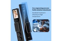 China 5000Mah Rechargeable Battery Face Door Lock Tuya App With Video Intercom supplier