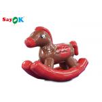 Sayok Red PVC Kid Inflatable Pony Rocking Horse for sale