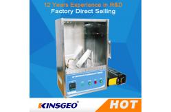 China 400mm * 300mm * 500mm Plastic Flammability Test Chamber / Apparatus , 45°Combustion Flammability Test Equipment supplier