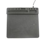 Desk Personalised Leather Promotional Wireless Charging Mouse Pad Custom Printed