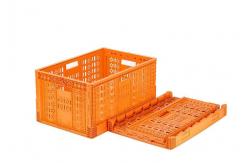 China Stacked Portable Home Desktop Plastic Folding Collapsible Storage Baskets PE supplier