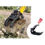Longer Life Span Mechanical Stone Grapple For CAT HITACHI KOMATSU SANY for sale