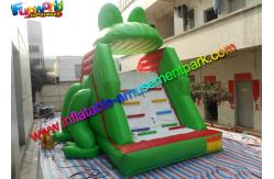 China Customized Frog Commercial Inflatable Slide , Dry Slide For Pool Use supplier