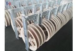 China 30KG - 150KG 660 Series Large Diameter Rope Pulley Stringing Block Mc Nylon Sheave supplier