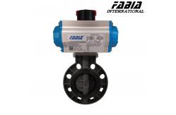 China Soft Seal Pneumatic Butterfly Valve Clamp PVC Valve Lightweight and Cost-Effective supplier