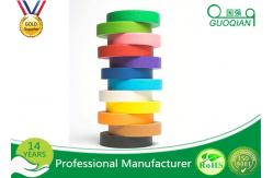 China High flexibility Rainbow Coloured Masking Tape For Painting , Easy To Remove supplier