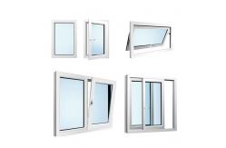 China European Style Double Glazed Tilt And Turn PVC Windows Customized Glass And Accessaries supplier