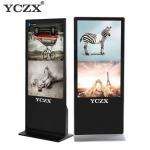 All In One Touch Screen Digital Signage , Floor Standing Advertising Display for sale
