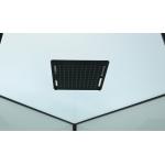 Stylish Sector Shower Room And Black Frame With Tray And Roof