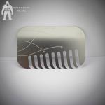 Credit Logo Printing Metal Mirror Business Card Etch Engrave Crafted Rectangle Shape for sale