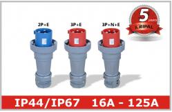 China Outdoor Electric Industrial And Multiphase Power Plugs And Sockets 125A supplier
