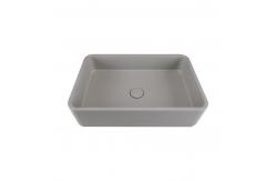 China Cold Grey Concrete Pop Up Drain Basin Countertop Mounted supplier