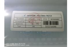 China 4inch 6 500um Polished DSP C-Axis a-axis Al2O3 Crystal Sapphire Substrate supplier