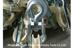 China Single Sheave Cable Pulling Pulley With Hook For Stringing Cable Conductor supplier
