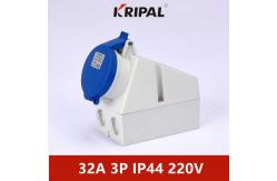 China IP44 16A 32A IEC Waterproof Industrial Power Socket Surface Mounted supplier