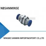 PMM Bulkhead Union Tube Pneumatic Hose Quick Cnnecting PU Tube Fitting Plastic Fitting Sanmin for sale