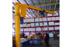 China Swivel Column Boom Jib Crane 3 Ton Ground Mounting With Electric Hoist supplier