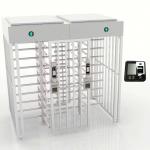SUS304 Card Swipe Full Height Sliding Turnstile Gate Pedestrian Access Card Control System for sale