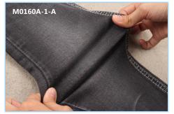 China 8Oz TR Broken Twill Black Stretch Denim Fabric supplier