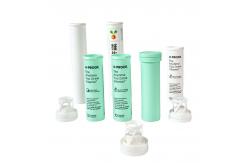 China Customized PP Free Sample Plastic Vitamin Empty Effervescent Tablet Tube with Cap supplier