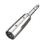 3 Pin Male XLR To Stereo 6.35mm Connector Adapter , xlr connector DB2009 for sale