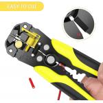 Portable Yellow Wire Stripper Tool For 24-10 AWG Adjustable Gauge