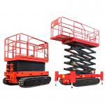 6 - 10m Hydraulic Crawler Wheel Scissor Lift 450kg Mobile Lifting Work Platform for sale