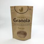 200g 300g 180mic Kraft Paper Coffee Bag With Clear Window for sale
